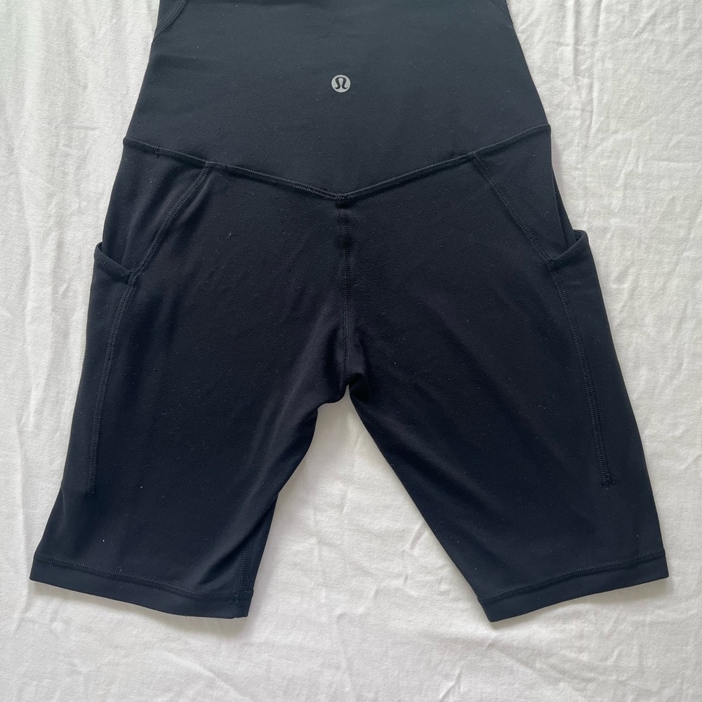 Lululemon Athletica Black Bike Shorts Lightweight Elastic Waist